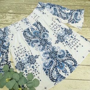 INC International Concepts Floral Off The Shoulder Top